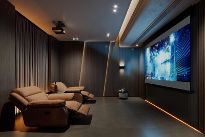 现代影音室3D模型下载